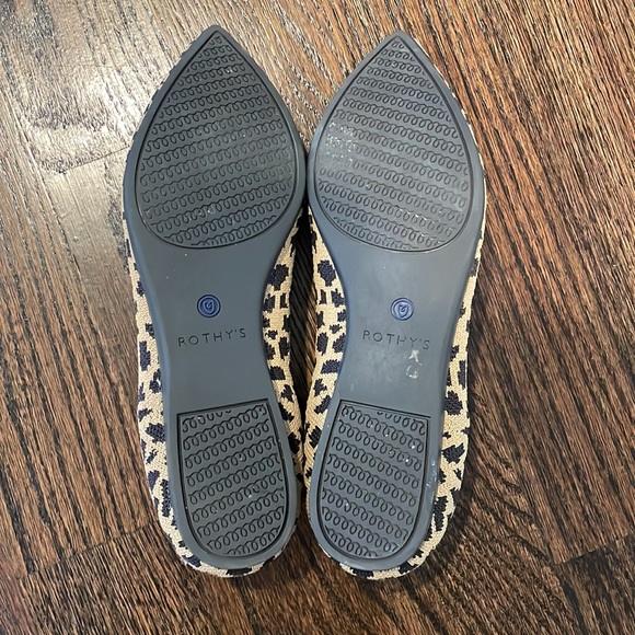 Rothy's The Point Leopard Print flats size 8 - Picture 4 of 4